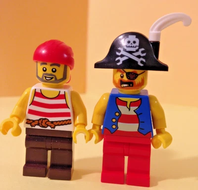 Lego pi179-pi180 Piratas - Minifigura - LOTE DE 2 - Piratas - Leer Descripción Foto 1 de 4