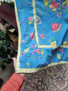 April Cornell Blue Tea Time TableCloth Cotton 60 X 90 (86" Cottagecore Farmhouse - Picture 1 of 5