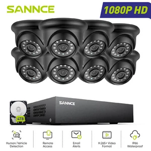 SANNCE 1080P 4CH 8CH 5IN1 DVR Home Security Camera System Outdoor Night Vision - Picture 1 of 19