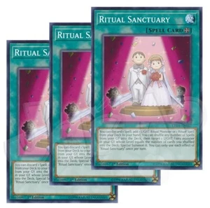 Yugioh - Ritual Sanctuary x 3 - 1. Auflage neuwertig - plus kostenlose holographische Karte - Bild 1 von 1