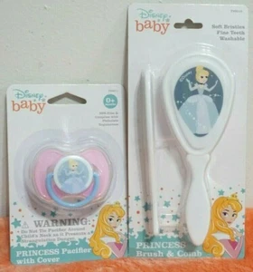 Nuevo chupete y cepillo con peine para princesa Cenicienta bebé Disney - Imagen 1 de 4