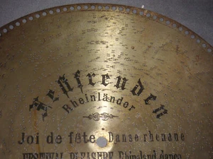 Rheinländer Polyphon 50cm Platte Münz Automat music box automaton discs 19 5/8" - Bild 1 von 7
