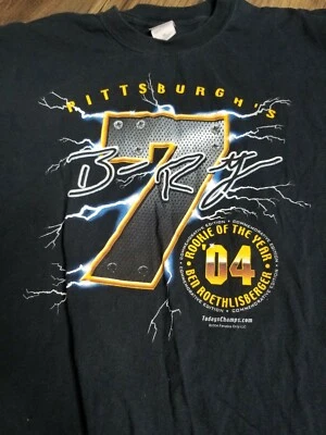 CAMISETA RETRO PARA HOMBRE XXL BEN ROETHLISBERGER NOVATO DEL AÑO Pittsburgh Steelers Foto 1 de 4