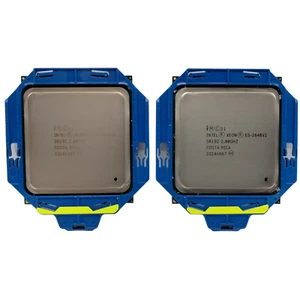 Matching Pair Intel E5-2640 V2 Xeon CPU 8-Cores 2.0Ghz 20MB Cache LGA2011 SR19Z - Picture 1 of 3