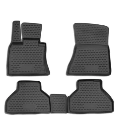 Conjunto completo de forros para tapetes BMW X5 E70 2007-2013 preto para todas as condições climáticas - Imagem 1 de 4
