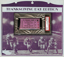 1930 Portsmouth Spartans/Detroit Lions Ticket -- First Thanksgiving Game - PSA 