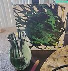 hand painted vase And Canvas Combo Home Decor