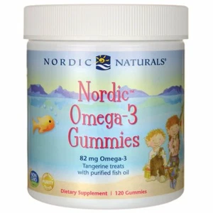 NORDIC NATURALS, OMEGA-3 Gummies Tangerine Treats 82mg 120 Gummibärchen - Bild 1 von 2