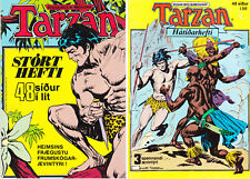 two vintage Edgar Rice Burrough´s Tarzan (1981 ) albums  in Icelandic!