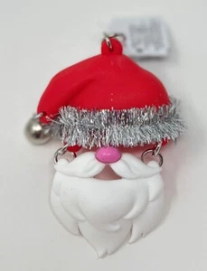 NEW BATH & BODY WORKS SANTA HAT BEARD POCKETBAC HOLDER HAND SANITIZER CASE CLIP - Picture 1 of 4