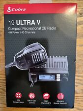 COBRA 19 ULTRA V ULTRA COMPACT FULL FEATURE 40 CHANNEL CB RADIO BLACK BRAND NEW