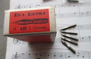 5 x RARE EVA EXTRA #321 E.C. & F. DIP PEN NIBS+CALLIGRAPHY+DRAW+JOURNALS+FLEXI+ - Picture 1 of 2