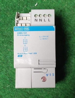Busch-Jäger Binärausgang 2fach 6A 230V 50Hz 6989-101 REG REG KNX EIB NEU OVP - Bild 1 von 2