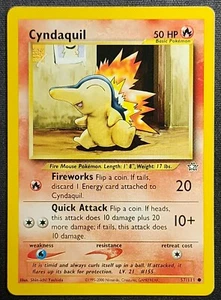Cyndaquil 57/111 2000 Neo Genesis Uncommon WOTC Vintage Pokemon Card - Picture 1 of 2