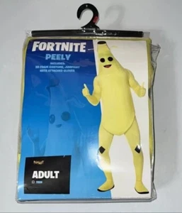 Spirit Halloween Fortnite Adult Peely Costume Size TEEN ADULT NEW SHIPS FAST - Picture 1 of 4