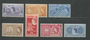 Bermuda QEII 1953-58 9d to 10/ unmounted mint NH - Picture 1 of 1