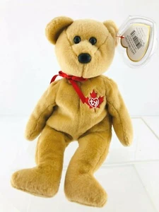TRUE The Canadian Bear - Ty Beanie Babies - MWMT Plexiglass Box 2003 - Picture 1 of 6