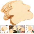 50Pcs Wooden Bear Ornaments for DIY Crafts and Christmas Decoration-RP