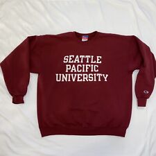 Vtg Champion Seattle Pacific University Sweatshirt Crew Neck College Sweater XL