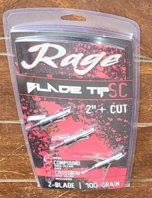 Ballesta 3 piezas punta de hoja negra serie SC 2 hojas/100 granos cabezas anchas #R53100 Foto 1 de 2