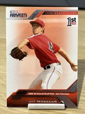 2009 Tristar Prospects Zach (Zachary) Wheeler 1st Card #6 (B7)