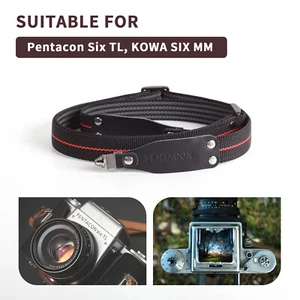 Shoulder Camera Strap With Lugs Adjustable For Pentacon Six TL P6 Kowa SIX MM - Picture 1 of 8