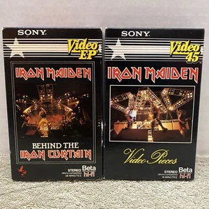 IRON MAIDEN BEHIND THE IRON CURTAIN & VIDEO PIECES VIDEO EP 1984 BETA NICHT VHS - Bild 1 von 16