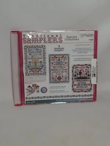 The Vermillion Stitchery MUESTRAS TRADICIONALES Diseño Bordado CD Boda Bebé - Imagen 1 de 7
