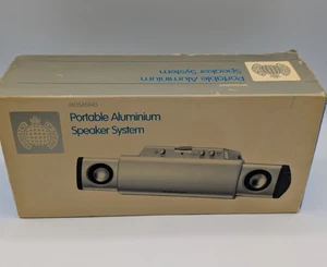 Ministry of Sound Vintage Portable Aluminium Speaker System MOSAS045/B Boxed - Picture 1 of 16