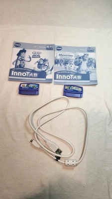 Lot Of 2 Vtech Innotab Games Toy Story and Monsters University, Untested, Cable - Image 1 of 4