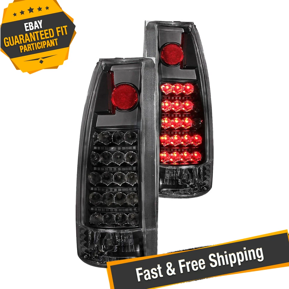 Lanternas traseiras de LED pretas Anzo 311059 para 1995-1999 Chevy Tahoe - Imagem 1 de 4