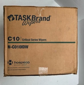 TaskBrand Wipers 1 Ply C10 4.5” X 8” White 280 Sheets N-C010IDW 59 Boxes USA - Picture 1 of 7