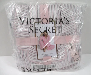 -Nuevo Conjunto Pijama Largo Modal Victoria's Secret Precintado Rayas Rosa Talla S - Imagen 1 de 4