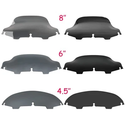 Parabrisas de 4,5" 6"" 8" para Harley Electra Street Tri Glide 1996-2013 Foto 1 de 4