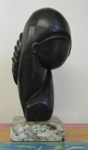 CONSTANTIN BRANCUSI " FEMALE HEAD I " BRONZE SCULPTURE SIGNED AND NUMBERED - Picture 1 of 6