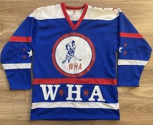 RARE 1977 WHA WORLD HOCKEY ASSOCIATION ALL STAR GAME JERSEY HOCKEY MIC PROJOY L - Bild 1 von 5