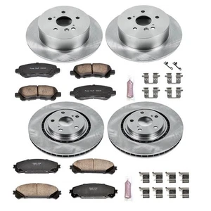 Kit de frenos de disco delanteros y traseros PowerStop KOE4129 pastillas rotores para 08-13 Highlander - Imagen 1 de 1