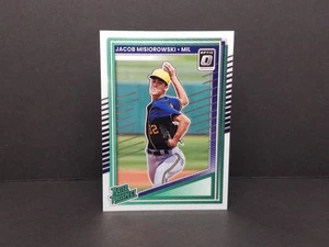 2025 Donruss #128 Jacob Misiorowski, Brewers (RP) - Optic Parallel Insert - Picture 1 of 2