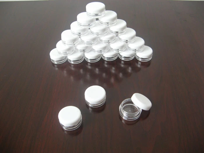 24 small cosmetic empty jar Pot sample container 0.1oz 3g various shapes colors - Image 1 of 1