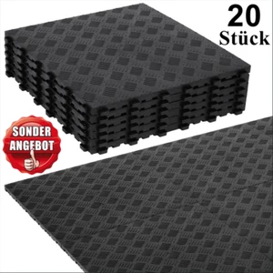 20 Boden Fliesen Platten langlebige Garagenboden Werkstattboden Matten 40x40cm - Bild 1 von 11