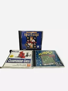 Lote de juegos de PC Slingo Hoyle Solitario Ajedrez Sierra Hasbro Retro CD-ROM Win 98 Comp - Imagen 1 de 20