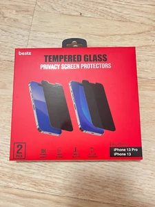 Tempered Glass Privacy Screen Protectors (2 pack) For Iphone 13/ 13 pro - Zdjęcie 1 z 3