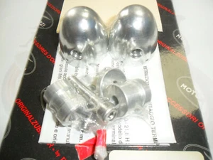 GENUINE MOTO GUZZI CALIFORNIA 1400 /V9 /V7 SILVER BAR ENDS nos P/N 2S000337 C1 - Picture 1 of 2
