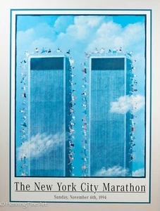 New York City Marathon 1994 Poster Lithograph Matted & Ready for Frame, Fine - Picture 1 of 6