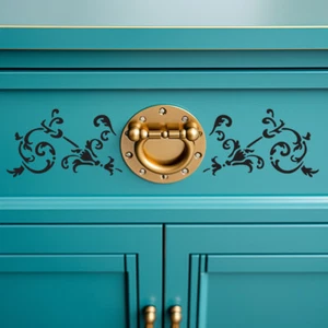 Floral Stencil Vintage French Paint Wall Furniture Wood Reusable Crafts Art FL23 - Picture 1 of 21