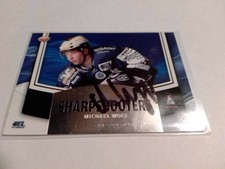 DEL Trading Card Sharpshooters 2009/10 Signed Iserlohn Roosters Michael Wolf