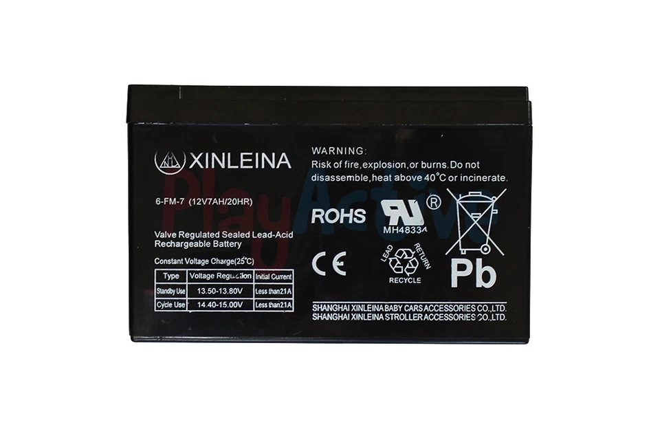 RiiRoo 12V 7AH Rechargeable Battery For Electric Kids Ride On Cars, Bikes, Quads - Image 1 of 2