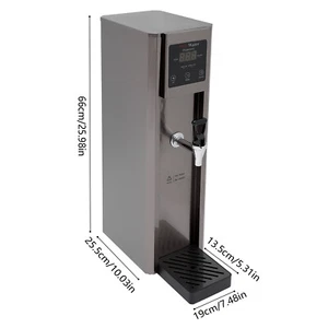Dispensador de agua caliente 10L máquina de hervir calentador hervidor de agua 304 acero inoxidable EE. UU. - Imagen 1 de 21