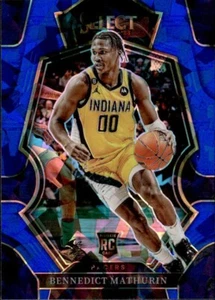 2022-23 Panini Select Blue Cracked Ice Prizm #182 - Bennedict Mathurin Rookie - Picture 1 of 2