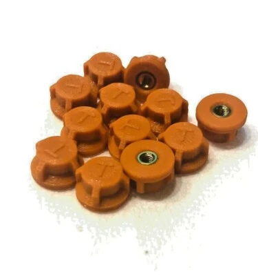 12 PACK Pro-Line Compatible Body Mount Thumb Screw Nuts RC 3D Print W/  4 Studs  - Image 1 of 4